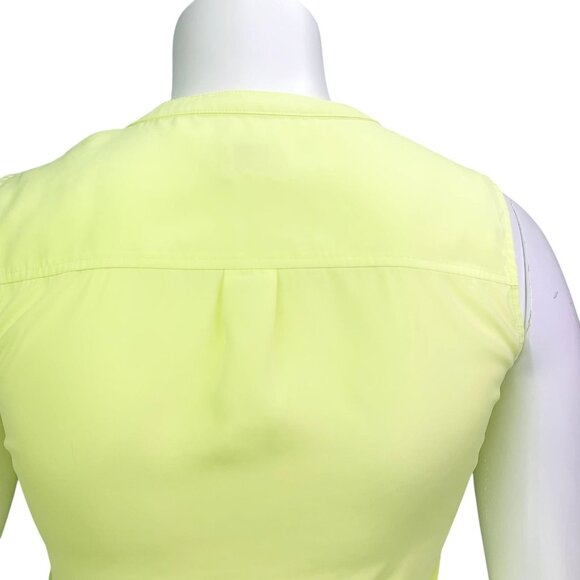 Chicos Womens Popover Split Neck Tunic Top Spring Green Sleeveless Size 1 | M - Picture 8 of 16
